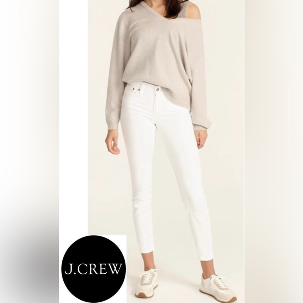 J Crew Women’s Sz‎ 29 8” Toothpick Jean in White
